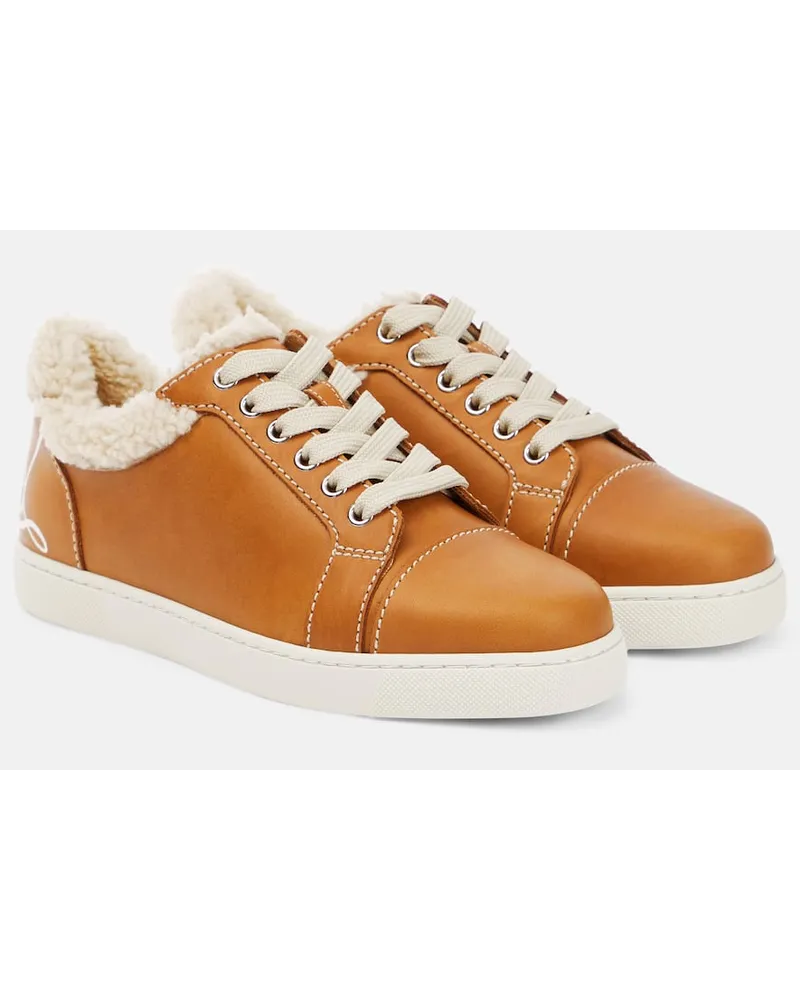 Christian Louboutin Sneakers Vierissima in shearling Marrone