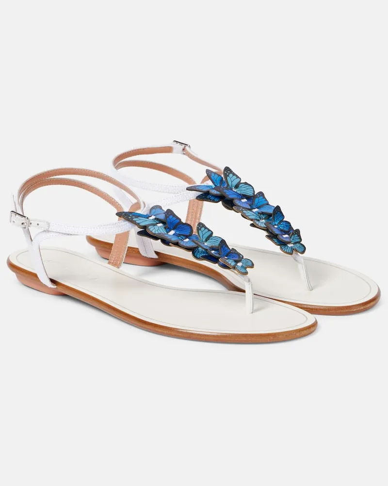 Aquazzura Sandali Papillon con pelle Bianco