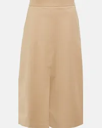 Max Mara Leisure - Gonna midi in jersey Marrone