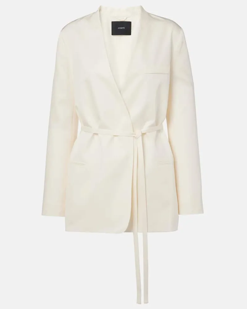 Joseph Blazer Victor in seta e cotone Bianco