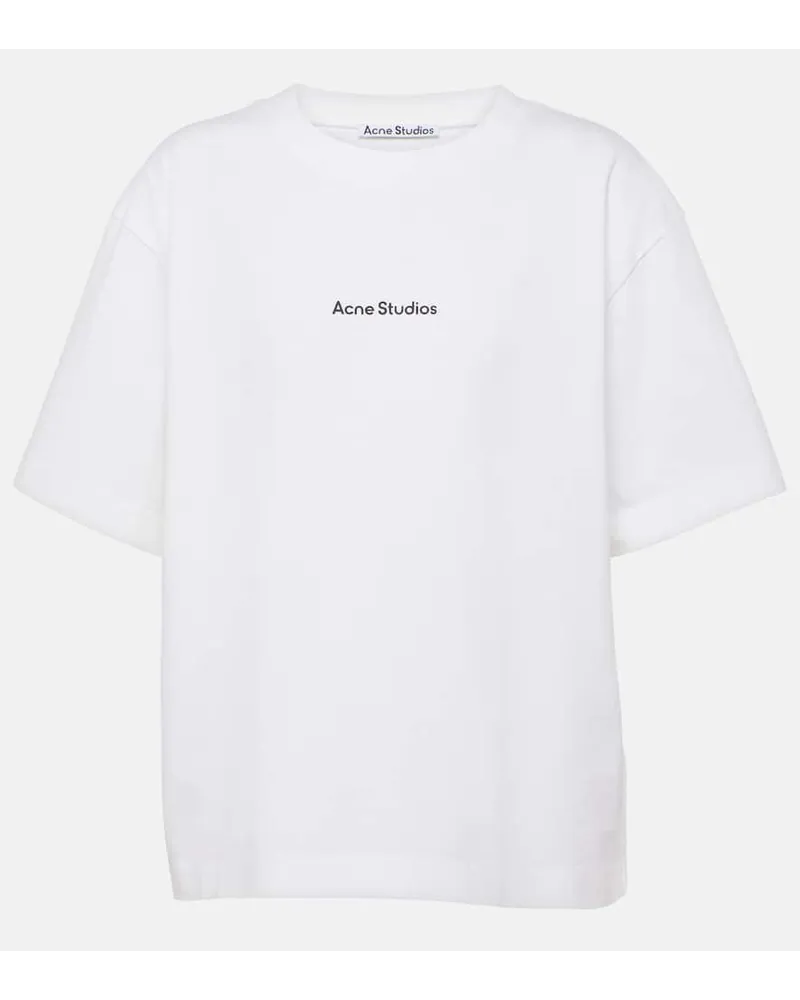 Acne Studios T-shirt oversize in cotone Bianco