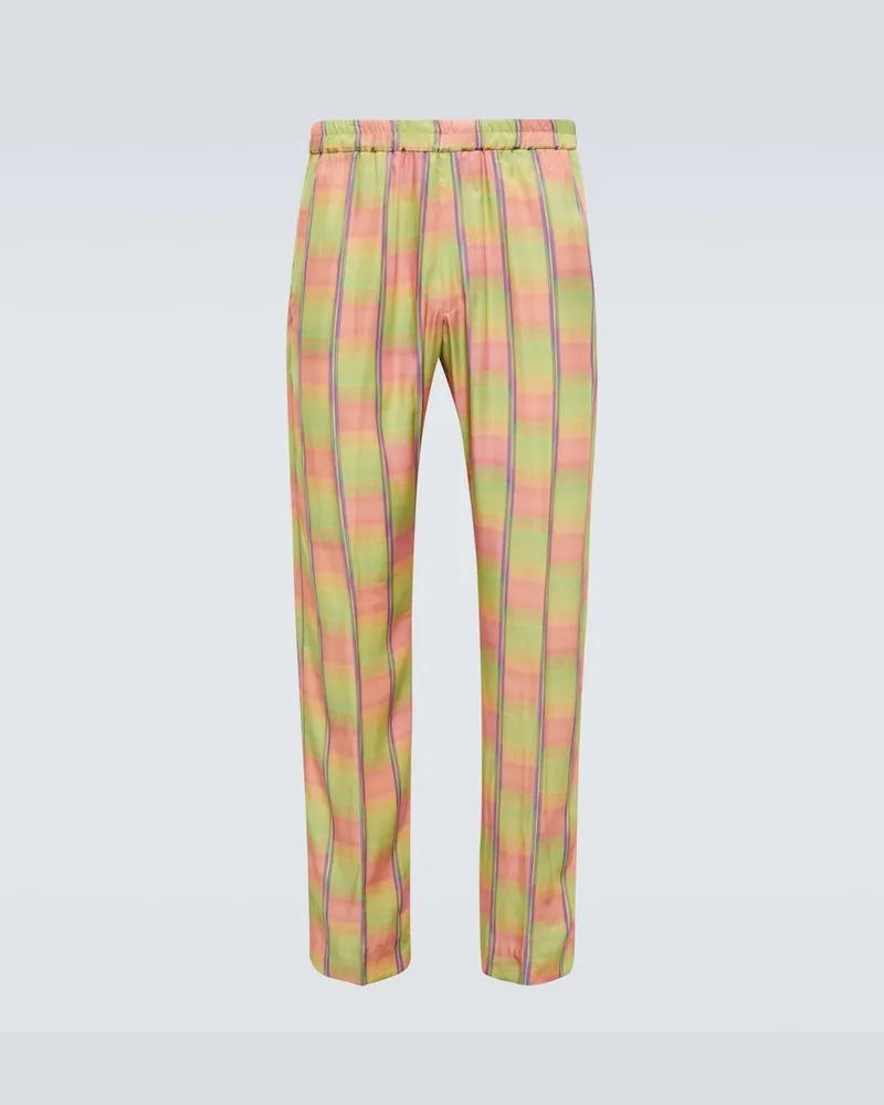 Dries van Noten Pantaloni con stampa Multicolore