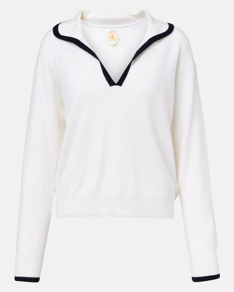 Jardin des Orangers Polo in cashmere Bianco