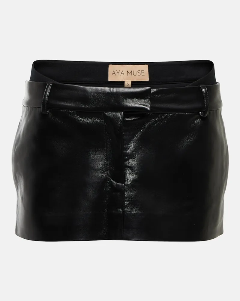 Aya Muse Minigonna Oloma in similpelle Nero