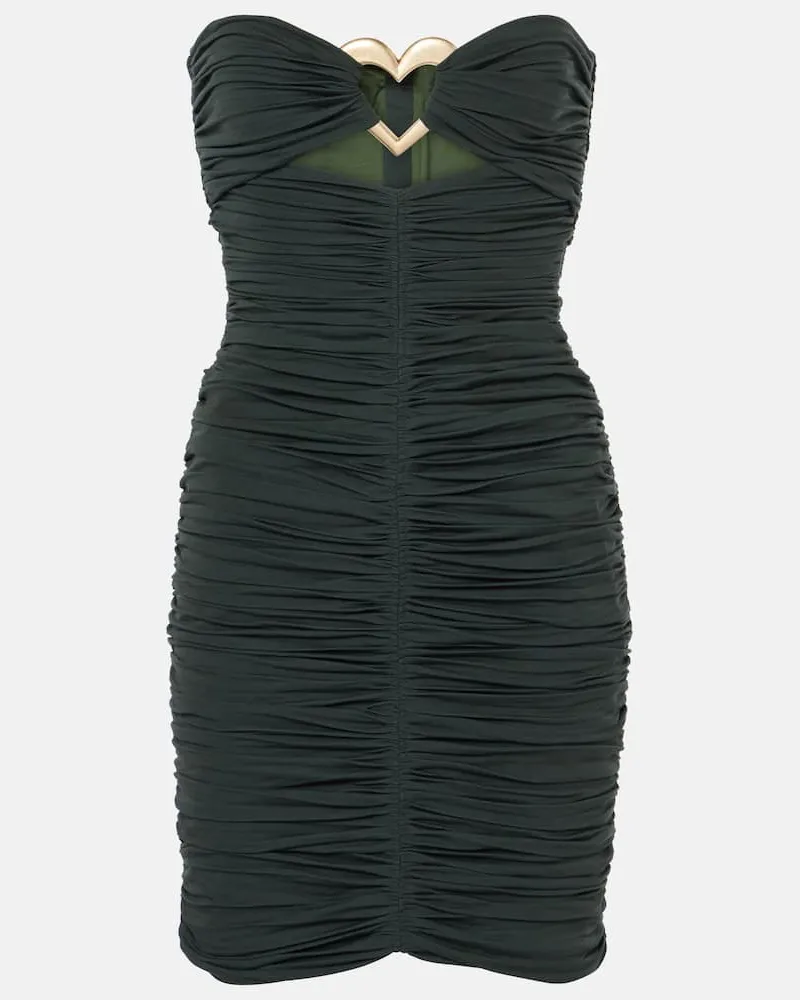 Area Abito corto con cut-out Verde