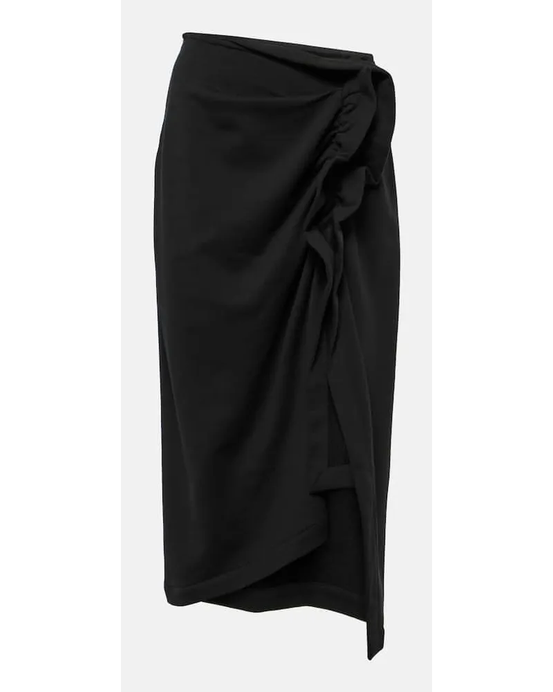 Dries van Noten Gonna midi in cotone Nero