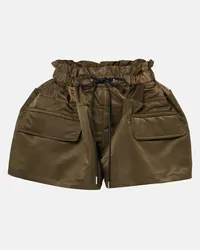 Sacai Shorts in twill tecnico Verde