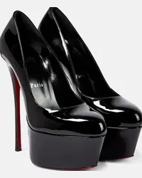 Christian Louboutin Pumps Dolly Alta 160 in vernice con plateau Nero