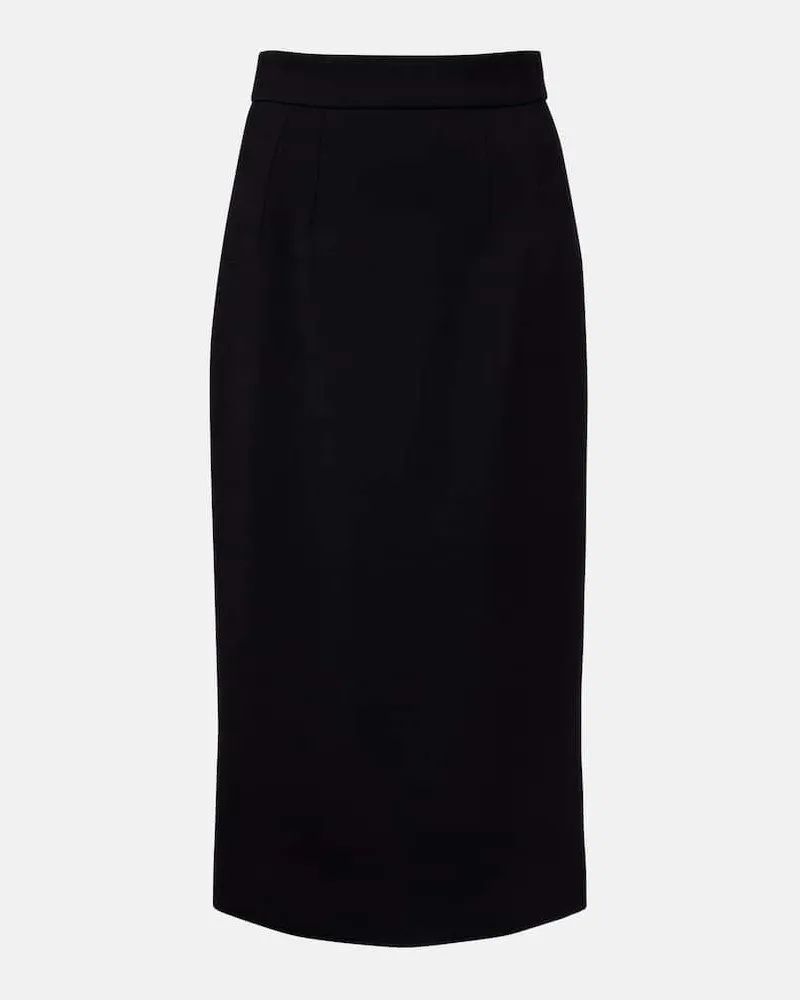 Dolce & Gabbana Gonna a tubino in misto lana Nero
