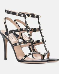 Valentino Garavani Sandali Rockstud in pelle Nero