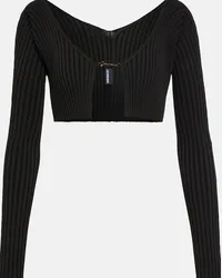 Jacquemus Cardigan La Maille Pralù cropped Nero