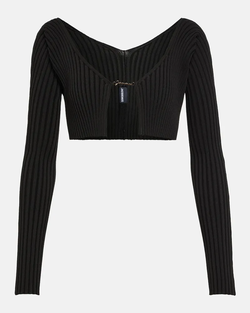 Jacquemus Cardigan La Maille PralÃ¹ cropped Nero