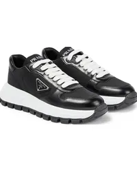 Prada Sneakers Prax 01 in nylon e pelle Nero