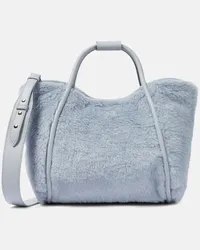 Max Mara Borsa Marine Medium in teddy Blu