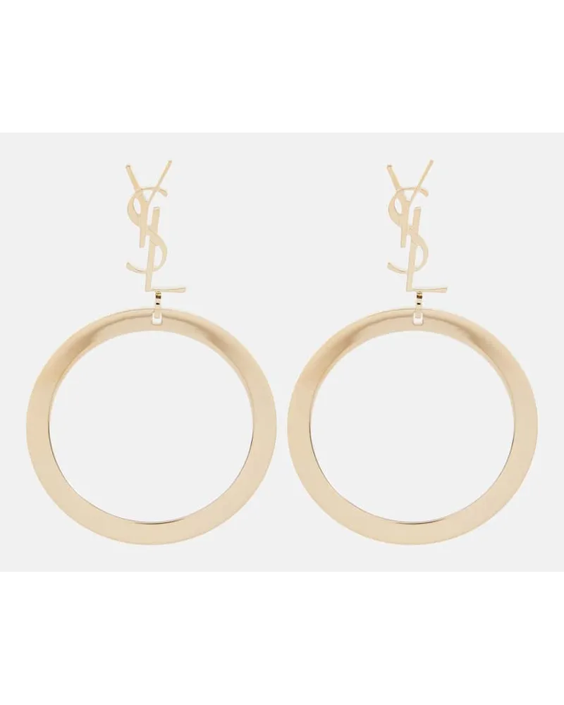 Saint Laurent Orecchini a cerchio Cassandre Oro