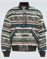 Sacai x Eric Haze - Bomber in jacquard Multicolore