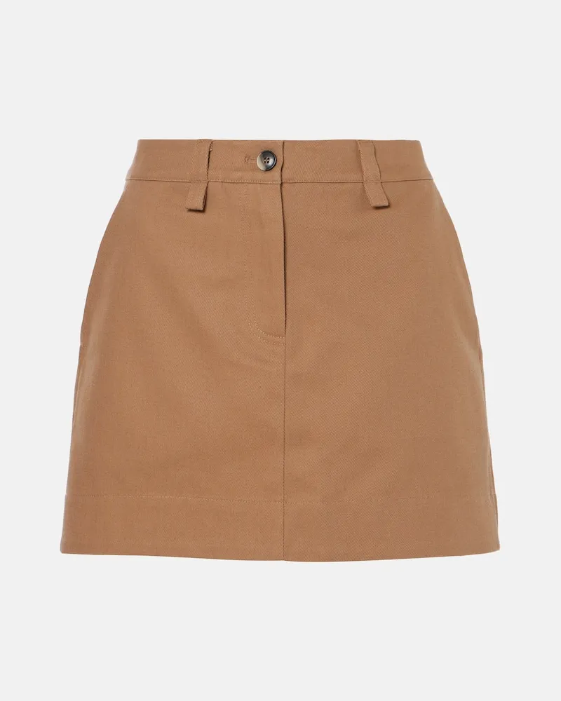 Proenza Schouler White Label - Minigonna Silas in gabardine Beige