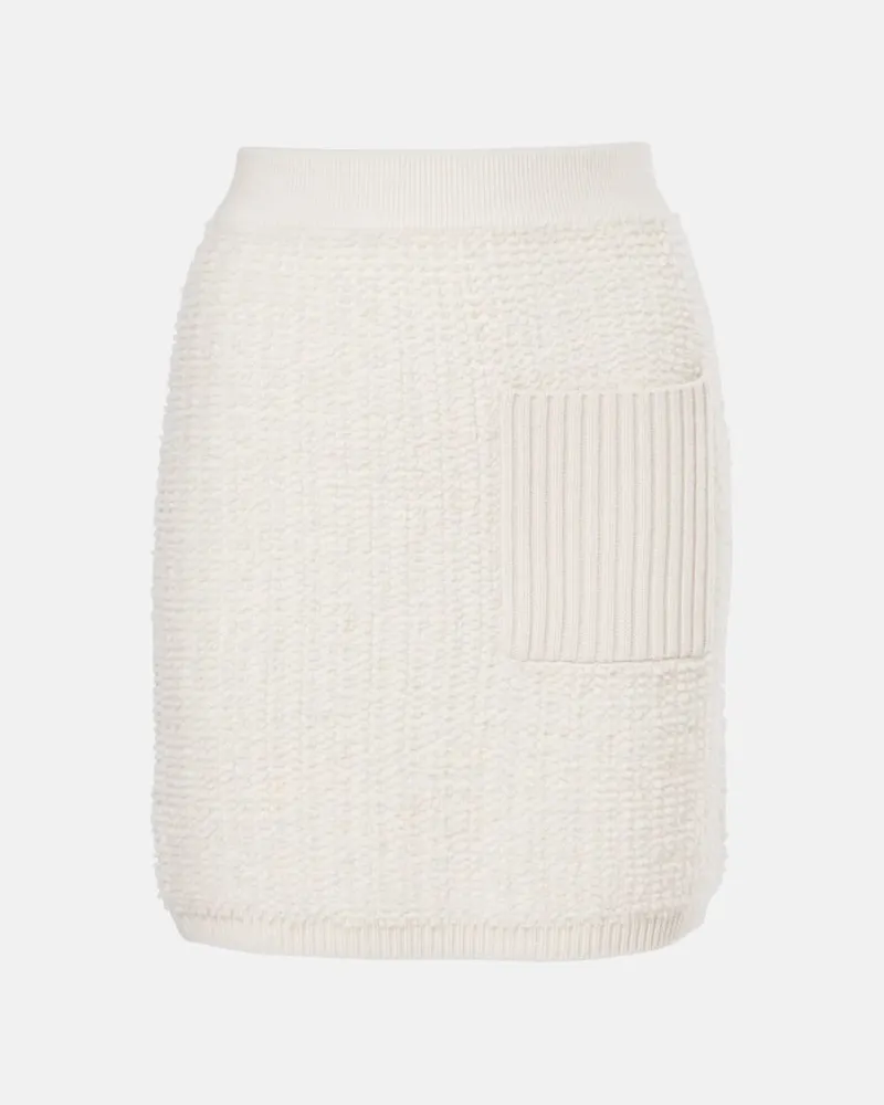 Lisa Yang Minigonna Imogen in maglia di cashmere Bianco