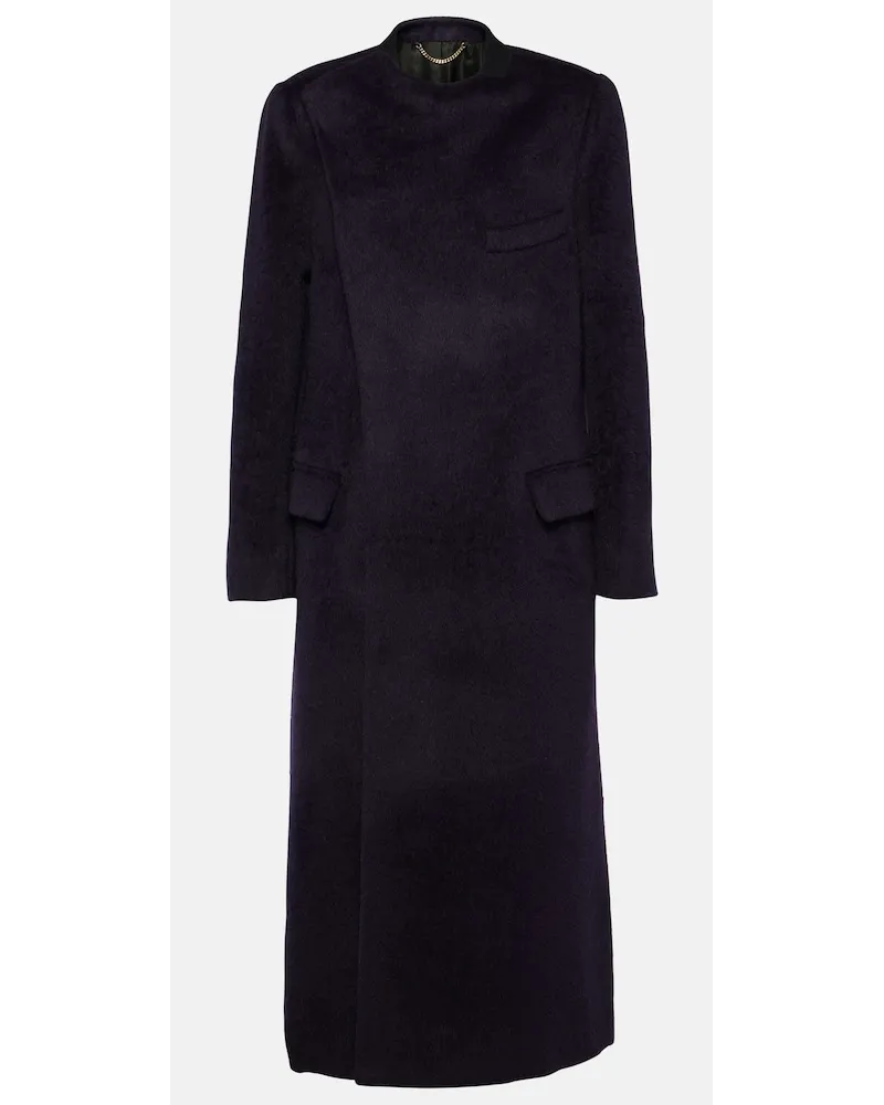 Victoria Beckham Soprabito in misto alpaca Viola