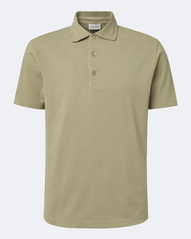 Frescobol Carioca Polo in piqué di cotone Verde