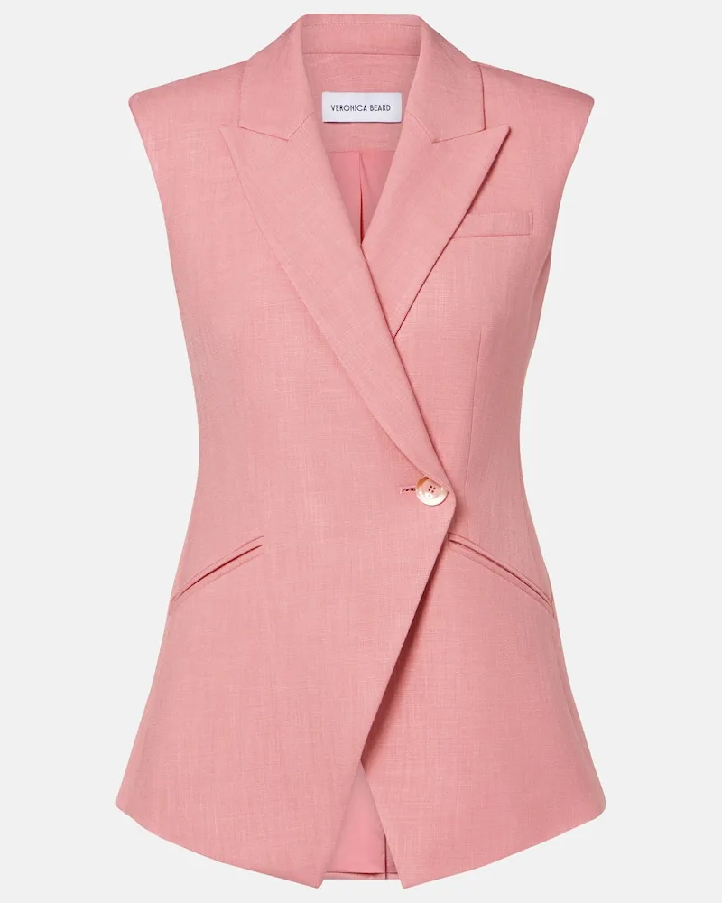 Veronica Beard Gilet doppiopetto Rosa
