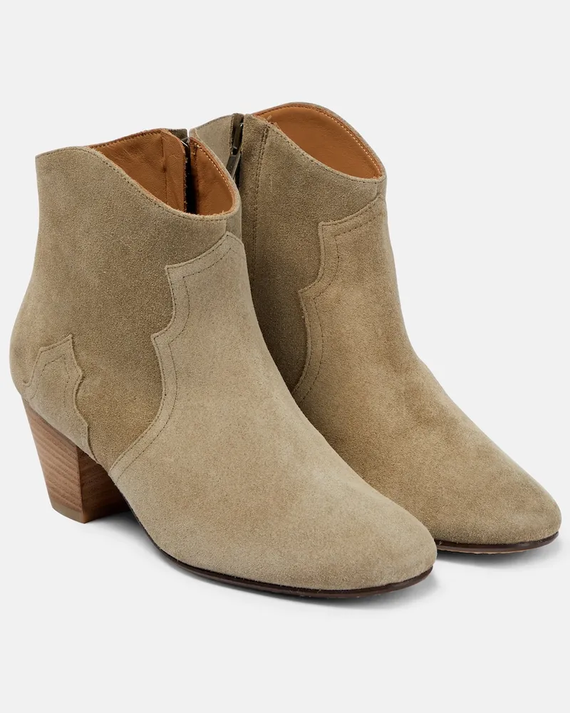 Isabel Marant Stivaletti Dicker in suede Marrone