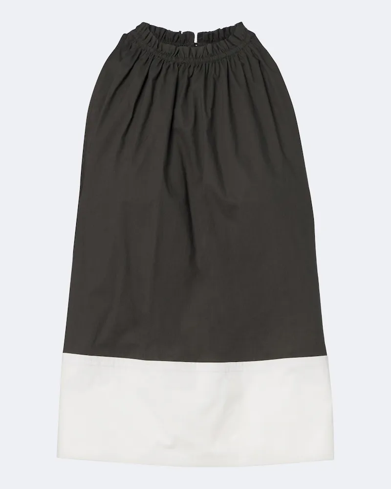 Proenza Schouler White Label – Top Esme in popeline di cotone Verde