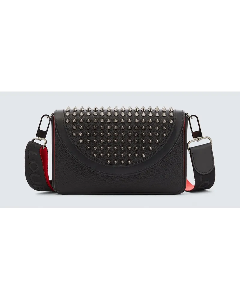 Christian Louboutin Portafoglio Explorafunk in pelle con tracolla Nero