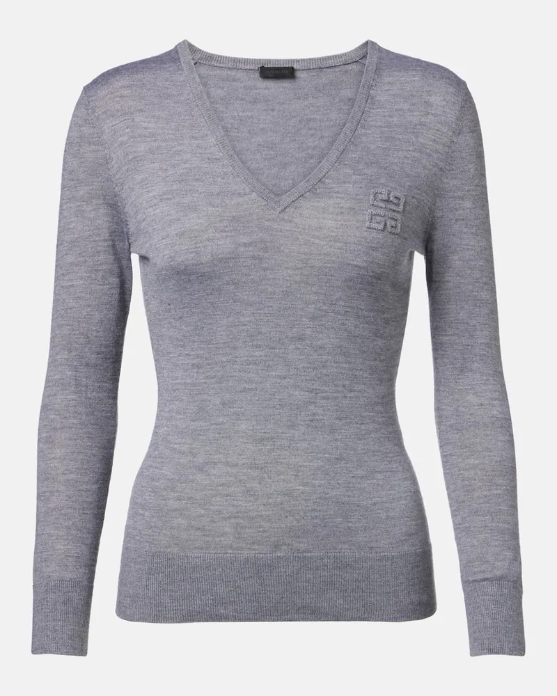Givenchy Pullover in cashmere e seta Grigio