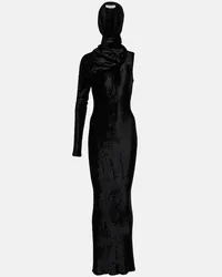 Alaïa Alaïa Abito lungo asimmetrico Nero