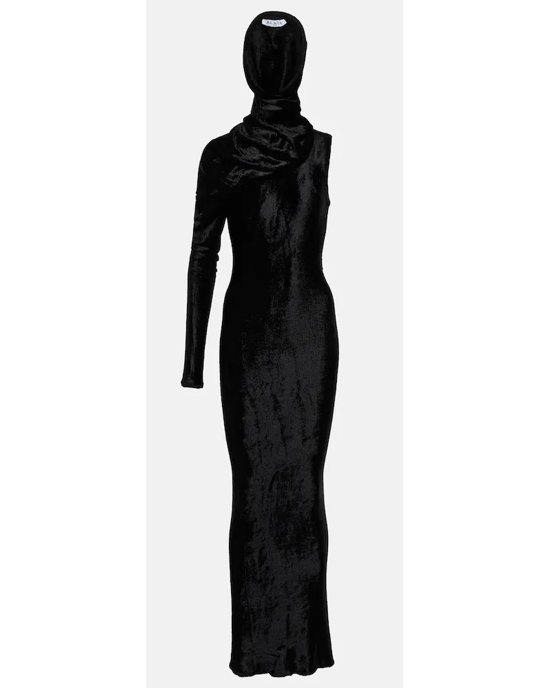 Alaïa AlaÃ¯a Abito lungo asimmetrico Nero