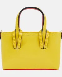 Christian Louboutin Borsa Cabata Nano in vernice Giallo