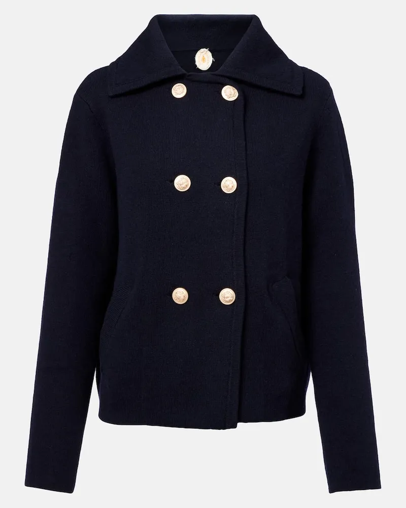 Jardin des Orangers Giacca in lana e cashmere Blu
