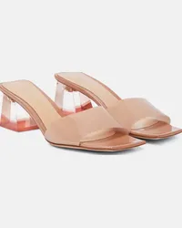 Gianvito Rossi Mules Cosmic 55 in TPU Rosa