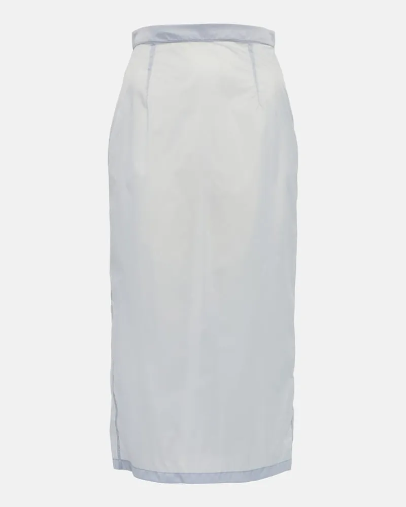 Maison Margiela Gonna midi semitrasparente Argento