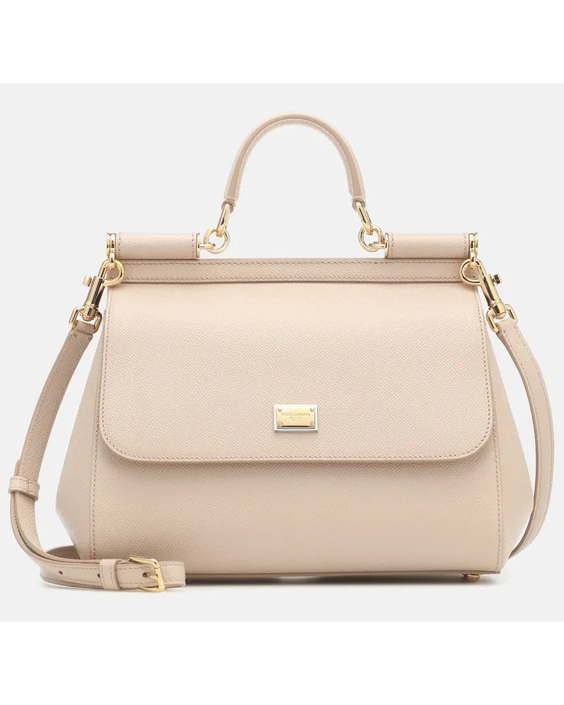 Dolce & Gabbana Borsa Sicily Medium in pelle Rosa