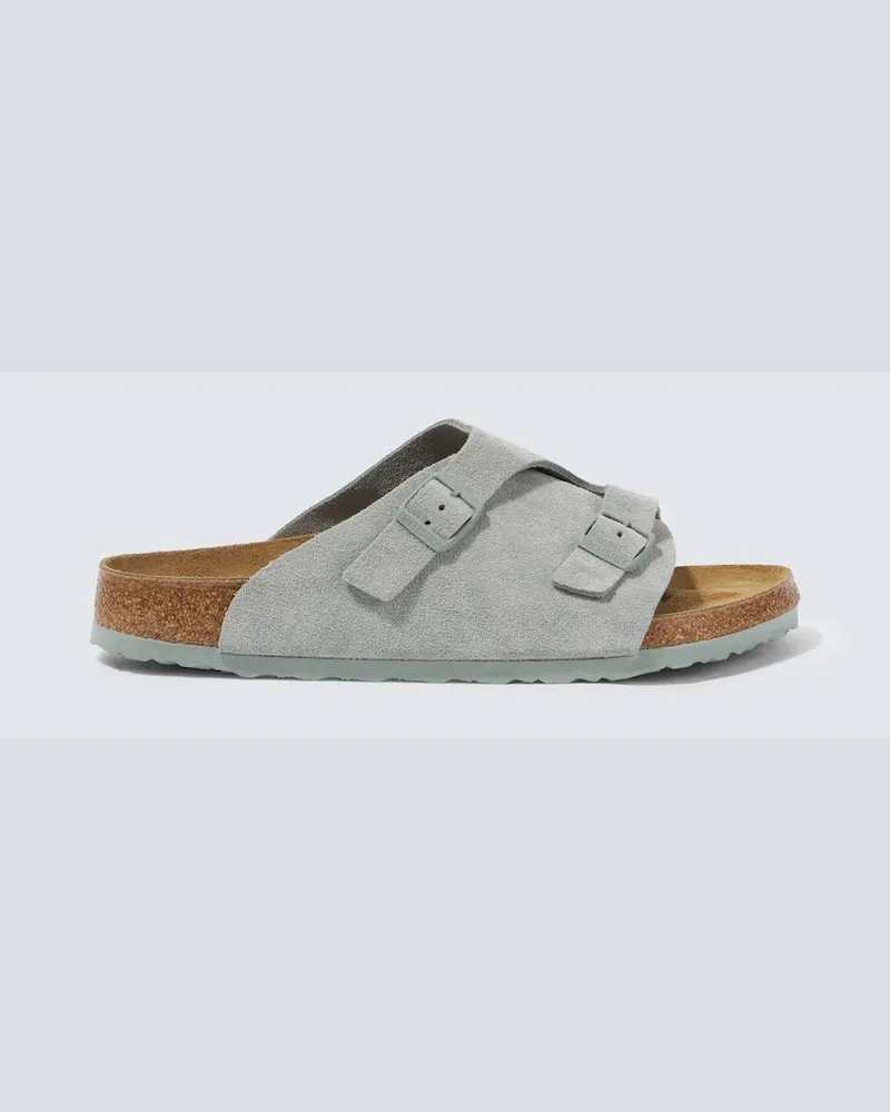 Birkenstock Sandali Zurich in suede Grigio