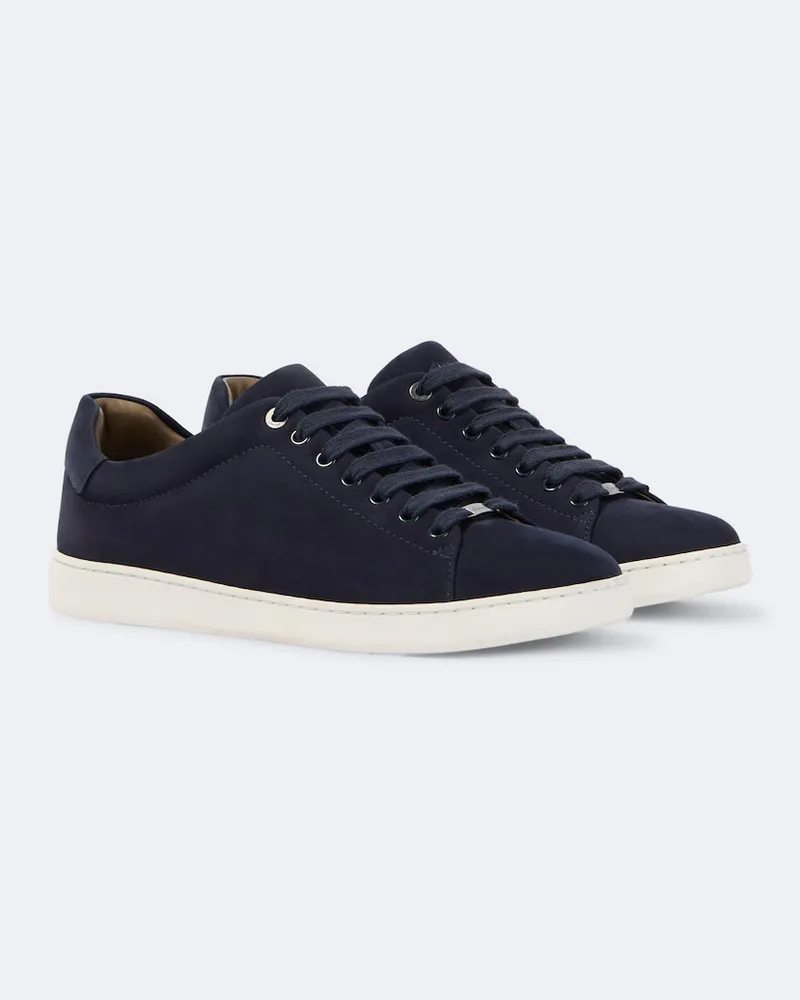 Brioni Sneakers in suede Blu