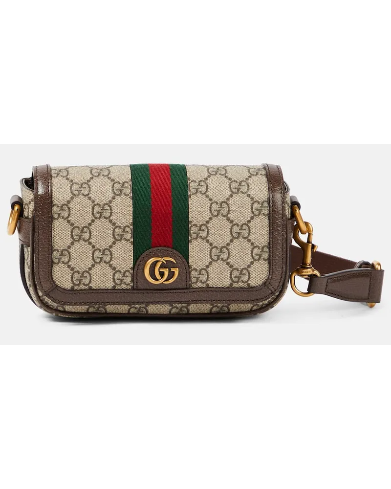 Gucci Borsa a spalla Ophidia Mini GG Beige