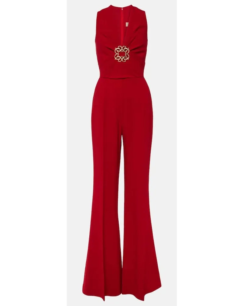 Elie Saab Jumpsuit in cady Rosso