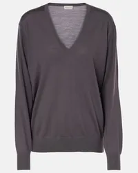 Dries van Noten Pullover in lana Grigio