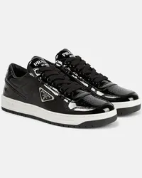 Prada Sneakers Downtown in vernice Nero