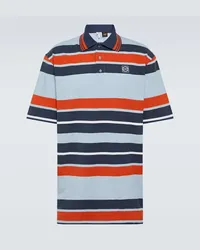 Loewe Paula's Ibiza - Polo in cotone e lino a righe Multicolore