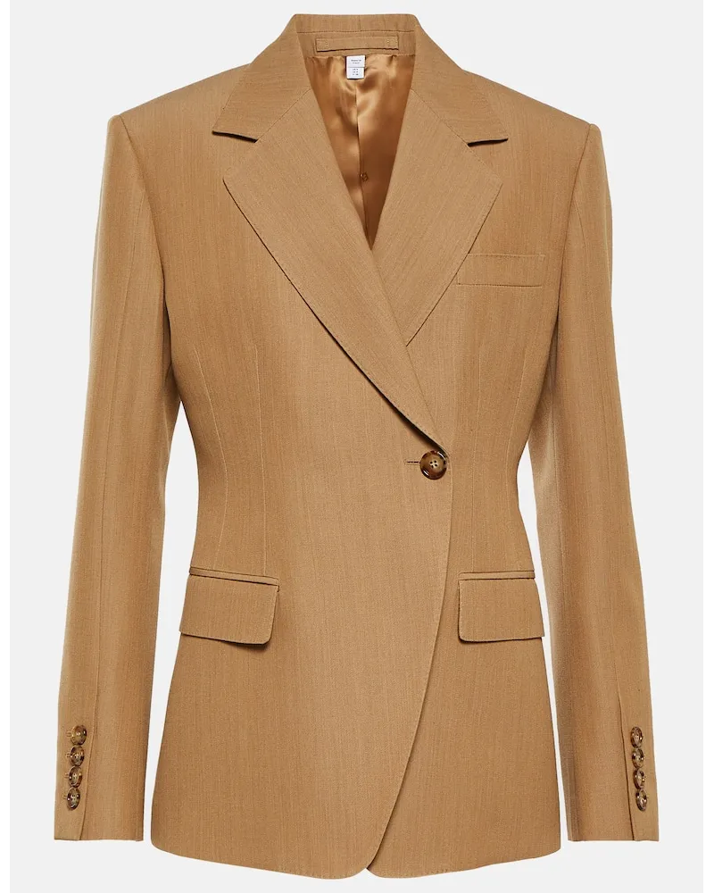 Burberry Blazer monopetto in lana Beige