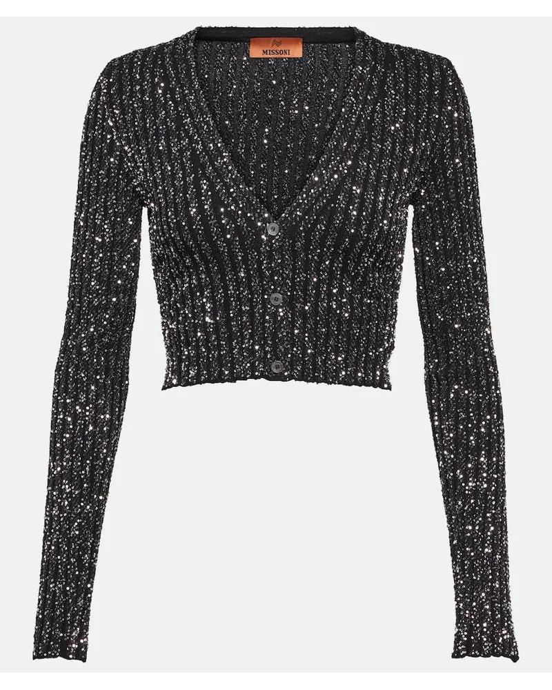 Missoni Cardigan con paillettes Nero