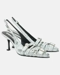 Acne Studios Pumps slingback in pelle Bianco