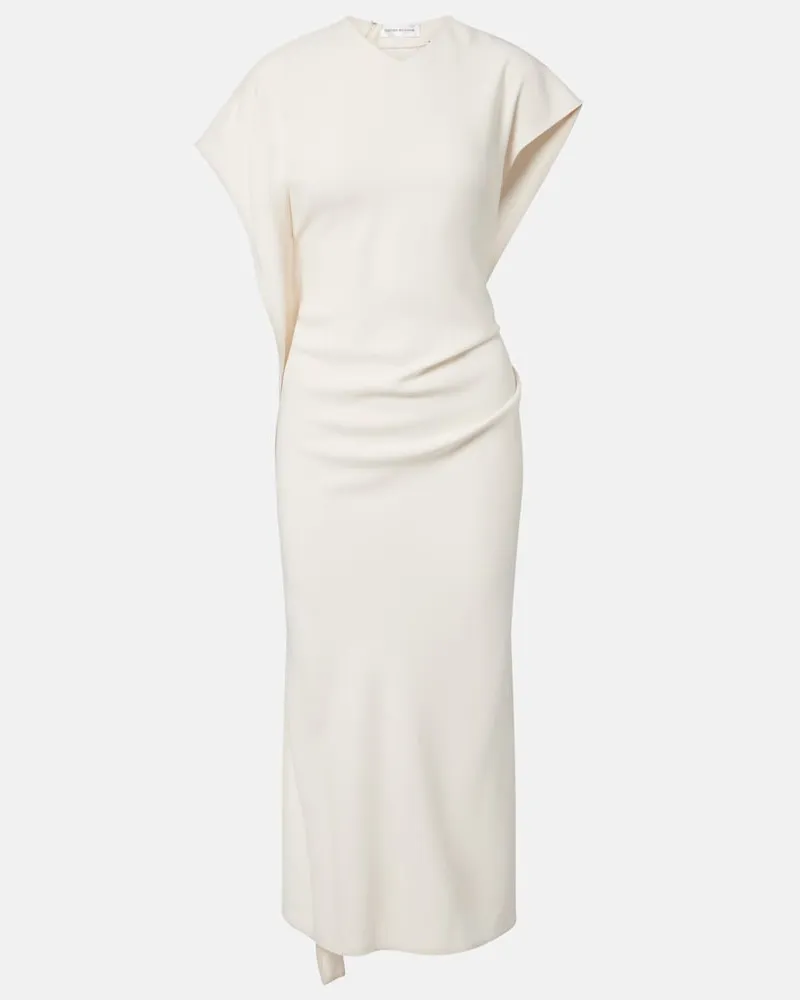 Victoria Beckham Abito midi Victoria in satin Bianco