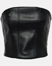 Amiri Bustier in similpelle Nero