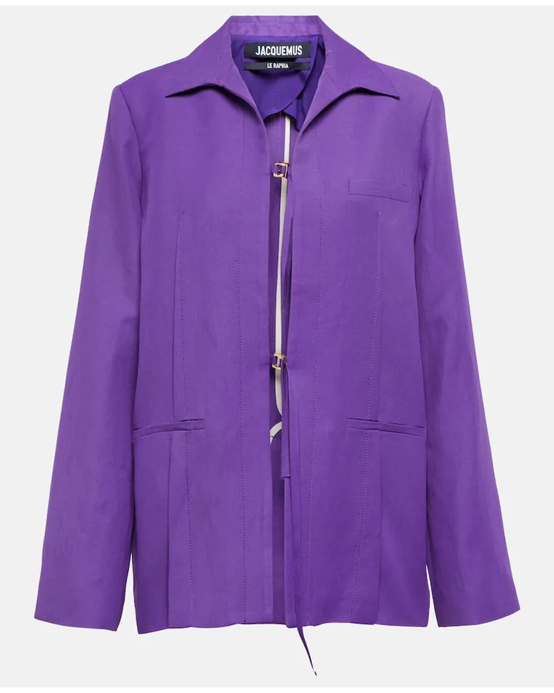Jacquemus Giacca Amaro in twill Viola