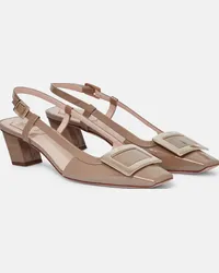 Roger Vivier Pumps slingback Belle Vivier in vernice Beige